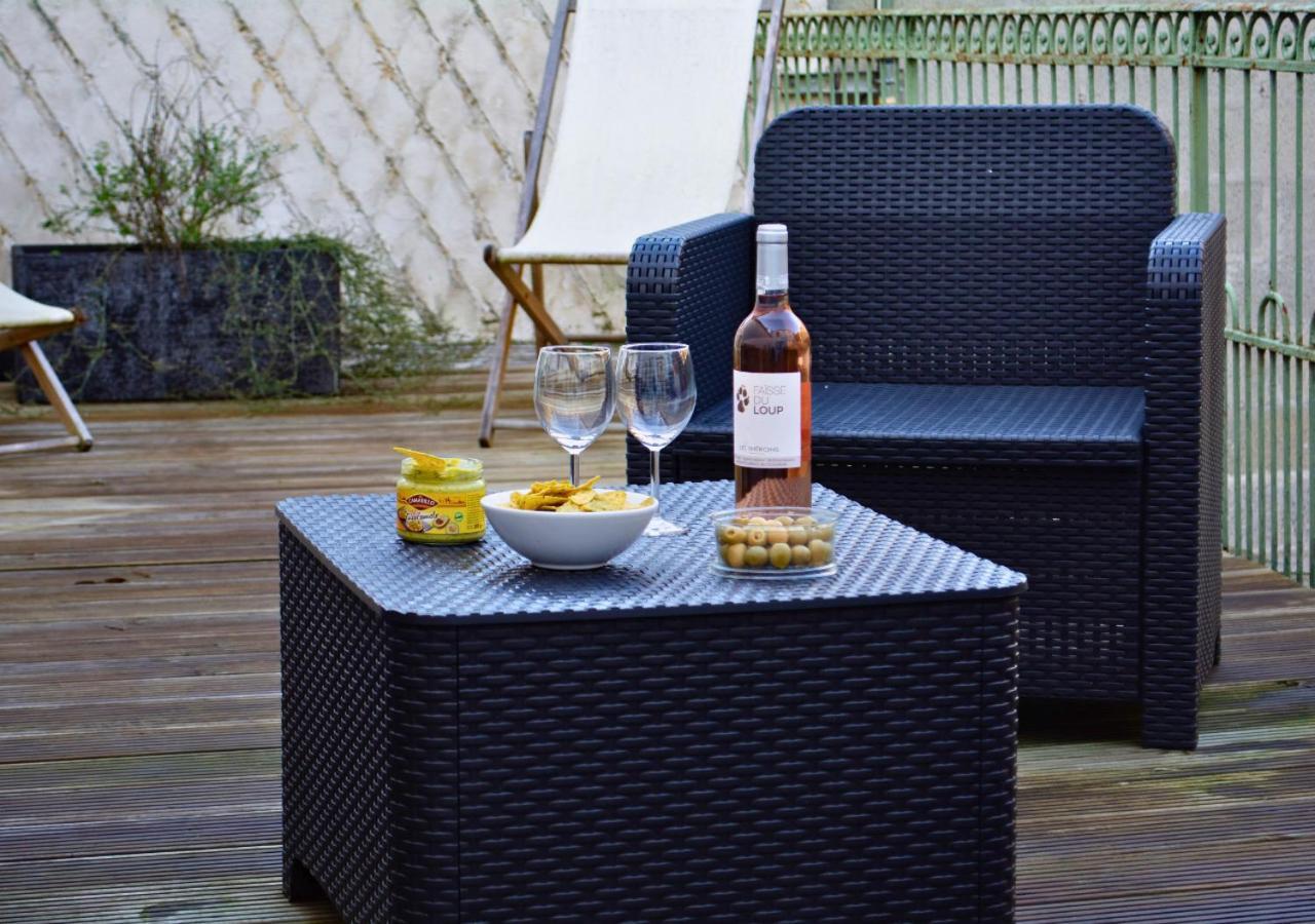 Apartamento Le Charme D'Antan - Terrasse - Balcon - Hypercentre Évreux Exterior foto